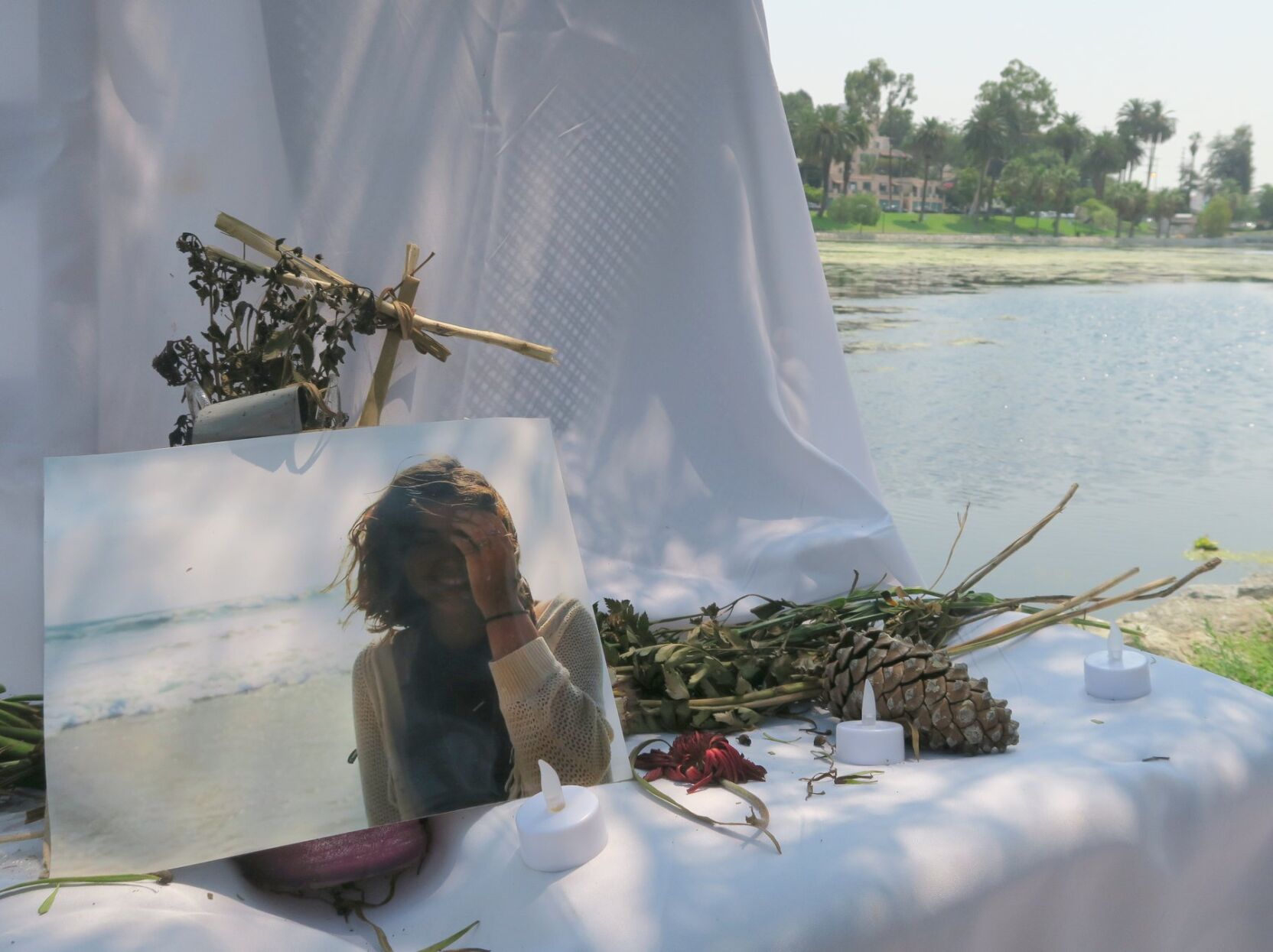Brianna Moore memorial at echo park lake photo by jesus sanchez 8-11-2020 12-53-26 PM.JPG